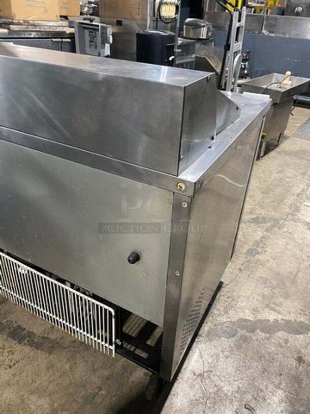 True Commercial Refrigerated Sandwich Prep Table! With 2 Door Underneath Storage Space! Poly Coated Racks! All Stainless Steel! On Casters! Model: TSSU4812 SN: 7399392 115V 60HZ 1 Phase - Image 4 of 11