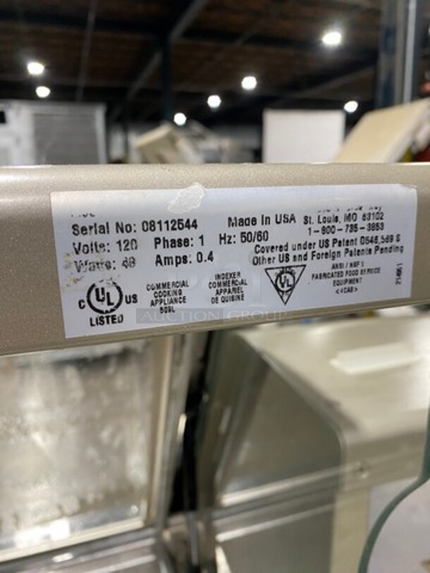 AMAZING! Duke Stainless Steel Commercial Subway Prep Line w/ Lowering Sneeze Guards! (1) Hot Well, (2) Refrigerated Prep Tables! - Image 10 of 12