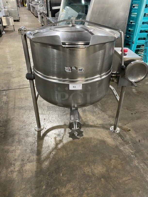 2014 Cleveland Commercial Gas Powered Soup Kettle! All Stainless Steel! On Legs! Model: KDL60T SN: 140523052751