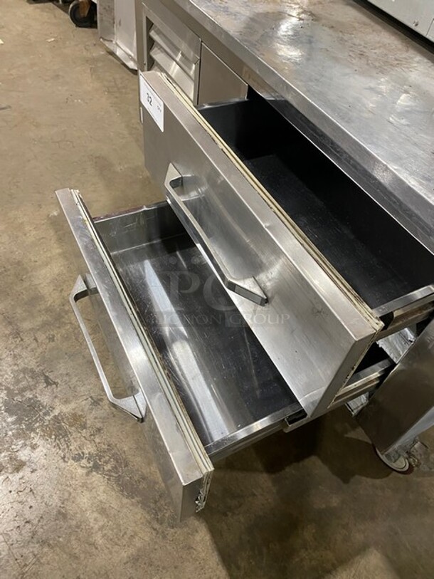 Leader Stainless Steel 2 Drawer Chef Base! On Commercial Casters! 115V 1PH - Image 5 of 5
