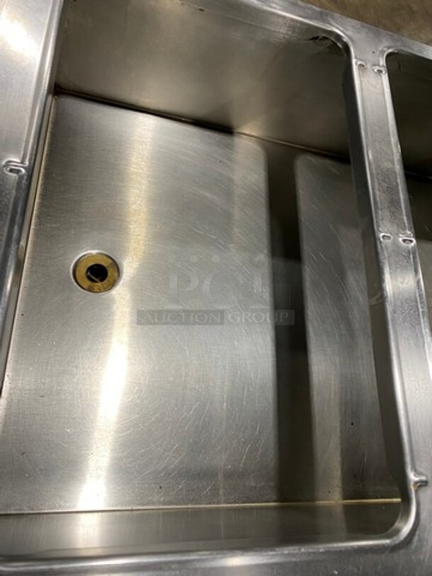 Commercial Natural Gas Powered 5 Well Steam Table! With Commercial Cutting Board! With Storage Space Underneath! All Stainless Steel! On Legs! - Image 6 of 8
