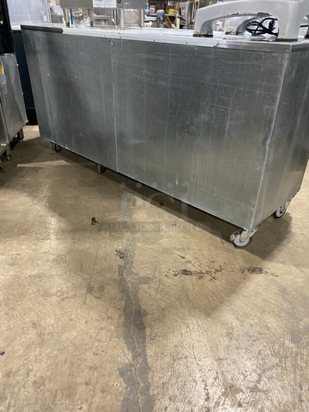 Leader Commercial 3 Door Refrigerated Low Boy/Prep Station!  All Stainless Steel! 115V 1 Phase! Model: LB72R SN: PS043062! - Image 4 of 7