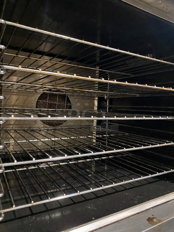 US Range Commercial Double Deck Convection Oven! With One View Through Door, One Solid Door! With Metal Oven Racks! All Stainless Steel! On Casters! 2x Your Bid Makes One Unit! - Image 6 of 9