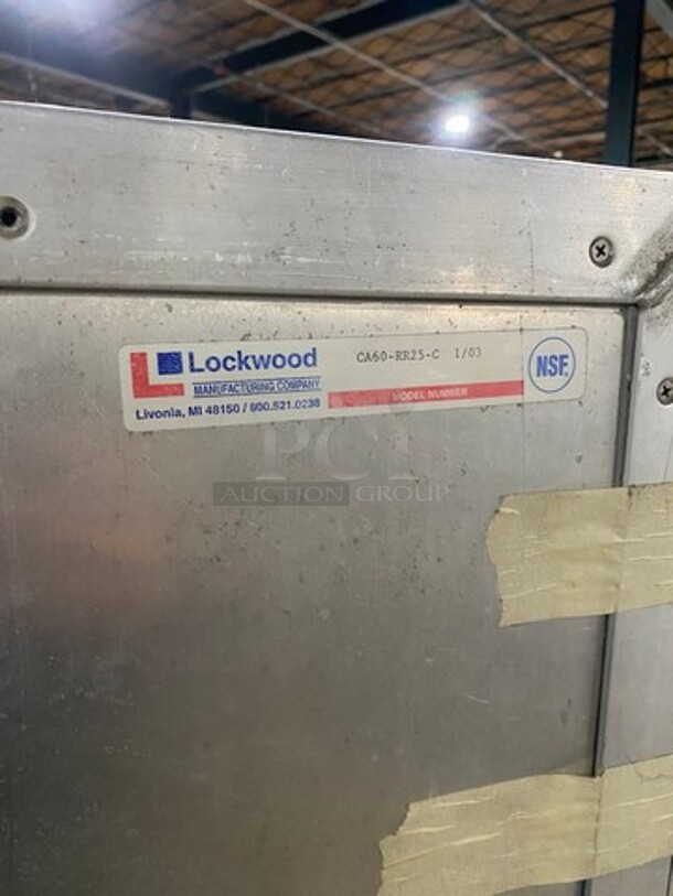Lockwood Commercial Single Door Enclosed Pan Rack! Solid Stainless Steel! On Casters! Model: CA60RR25C - Image 7 of 7