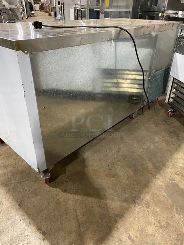 SWEET! LATE MODEL LIKE NEW! BARLEY USED! 2021 Leader Stainless Steel Low Boy Under Counter Freezer! MODEL ESFB72 SN: NE11RI789A 115V 1PH! Working When Removed! - Image 4 of 8