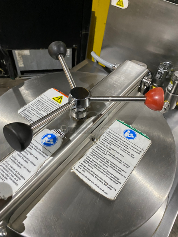 Commercial Electric Powered BKI Pressure Fryer! With Frying Basket! All Stainless Steel! On Casters! Model: FKM 208V 3 Phase - Image 7 of 12