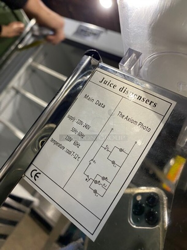 Commercial Countertop Dual Hopper Refrigerated Beverage Dispenser! Stainless Steel Body! - Image 7 of 10