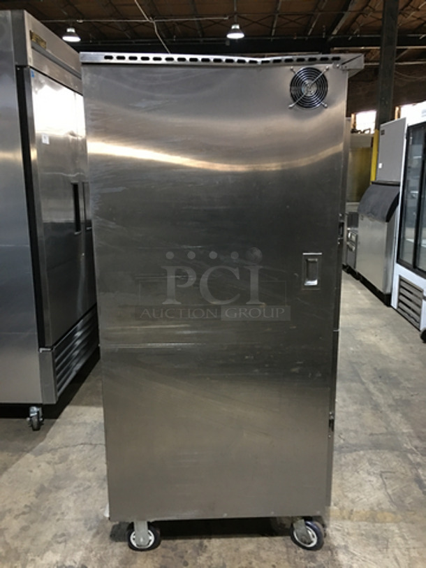 FABULOUS! 2015 FWE Split Door Insulated Warming Cabinet! Holds Full Size Trays! All Stainless Steel! On Casters!  Model: TST-16-CHP SN: 154344901 120V 1 Phase - Image 2 of 8