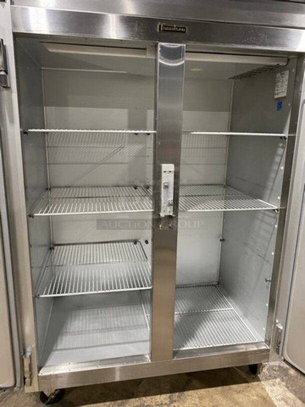 Traulsen Commercial 2 Door Reach In Refrigerator! With Poly Coated Racks! All Stainless Steel! Model: G20010 SN: T64758B04 115V 60HZ 1 Phase - Image 5 of 9