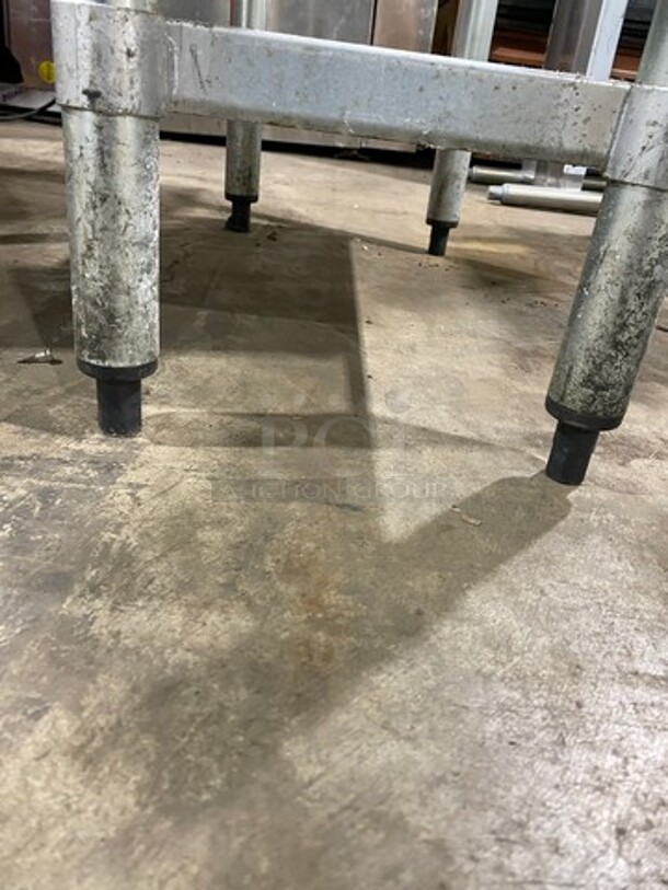 LATE MODEL! 2018 Globe Commercial Countertop Gas Powered 2 Burner Hot Plate Range! All Stainless Steel! On Equipment Stand! With Storage Space Underneath! On Legs! Model: GHP12G! Working When Removed! - Image 9 of 12