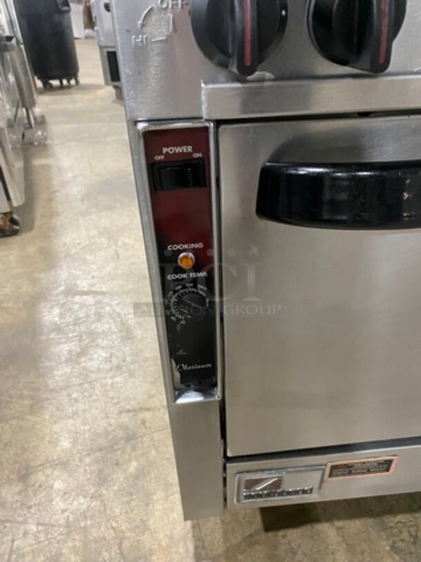 Southbend Commercial Natural Gas Powered 6 Burner Stove! With Raised Back Splash! With Oven Underneath! All Stainless Steel! On Casters! - Image 8 of 11