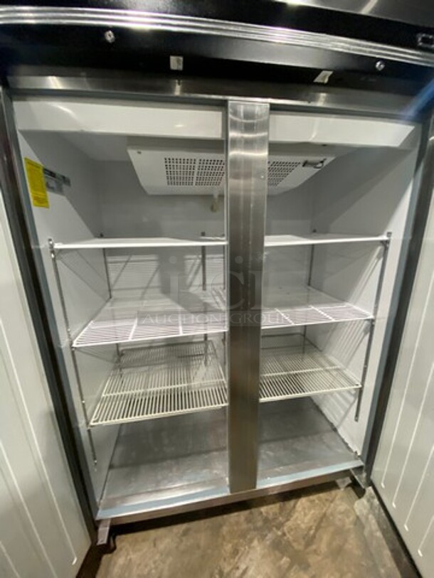 Central Commercial 2 Door Reach In Refrigerator! With Poly Coated Racks! All Stainless Steel! On Casters! Model: 69K032 SN: 440211 115V 60HZ 1 Phase - Image 5 of 10