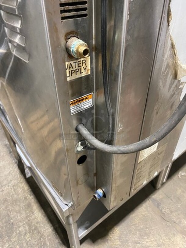 Baxter Commercial Electric Powered Mini Rotating Rack Oven! With 2 View Through Doors! Built In Pan Rack! On Equipment Stand! With Storage Space Underneath! All Stainless Steel! On Legs! Model: 0V300EM8 SN: 241007968 208V 60HZ 3 Phase - Image 10 of 11