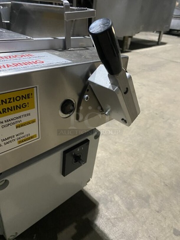 Nice! 2006 La Monferrina Commercial Countertop Pasta Dough Sheeter! All Stainless Steel! Model NINA Serial 06N093! 220V! - Image 8 of 8