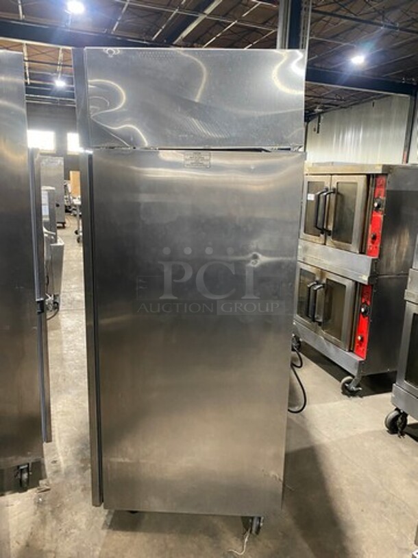 Norlake Commercial 2 Door Reach In Cooler! With Poly Coated Racks! All Stainless Steel! On Casters! WORKING WHEN REMOVED! Model: NR522SSS SN: 11090413 115V 60HZ 1 Phase - Image 3 of 9