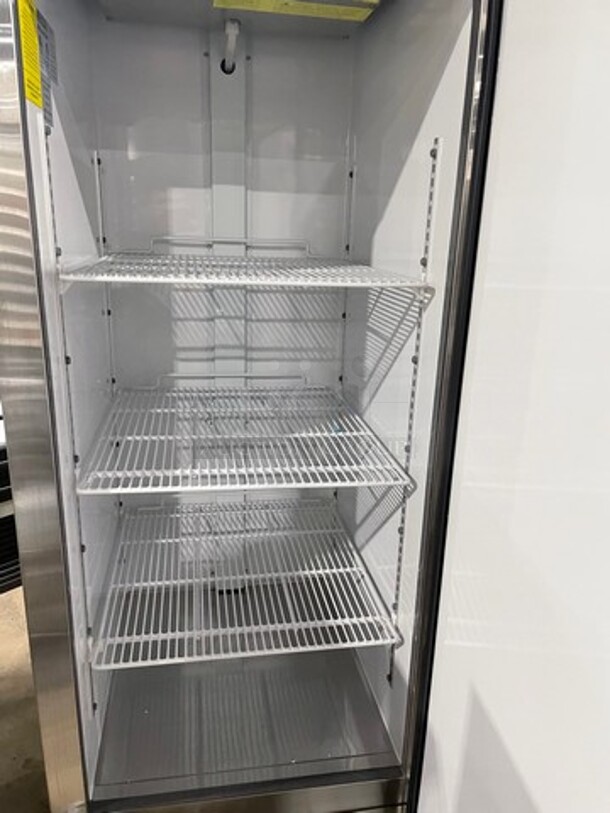 COOL! NEW! LATE MODEL! Maxx Cold Commercial Single Door Reach In Freezer! With Poly Coated Racks! All Stainless Steel! On Casters! Model: MXSF23FDHC SN: S201932241 115V 60HZ 1 Phase - Image 5 of 9