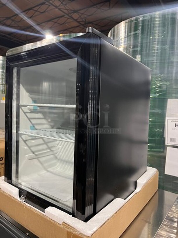 WOW! BRAND NEW! Commercial Countertop Mini Fridge Merchandiser! With View Through Door! With Poly Coated Racks! Model: G5 110/120V - Image 3 of 5