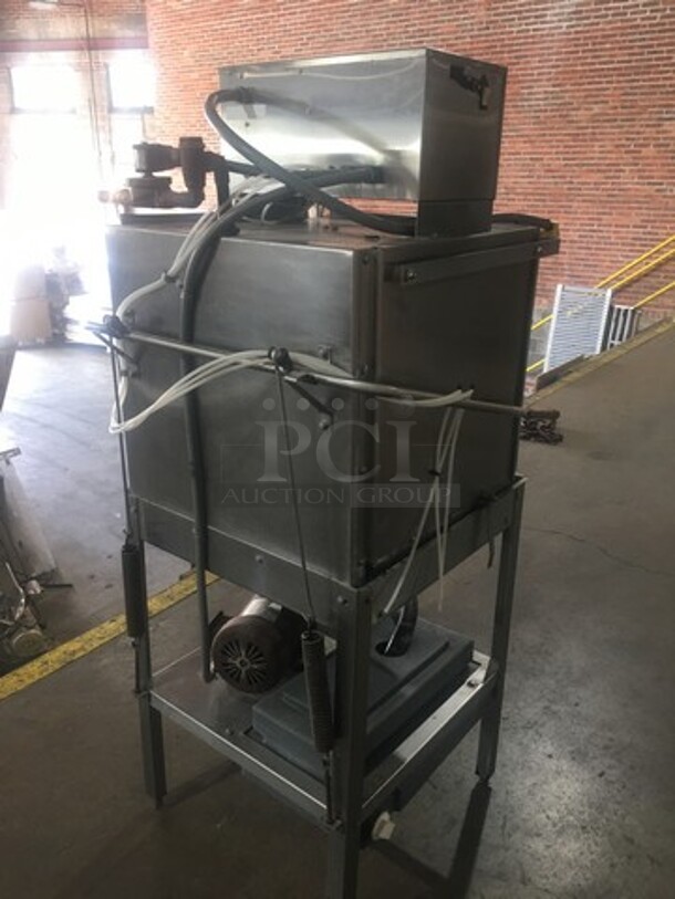 Ecolab Commercial Pass-Through Dishwasher Machine! All Stainless Steel! On Legs! - Image 4 of 11