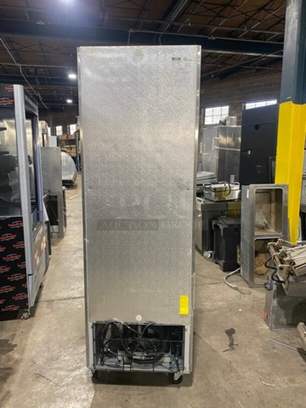 Arctic Commercial Single Door Reach In Cooler! With Poly Coated Racks! All Stainless Steel! On Casters! Working When Removed! Model: AR23E SN: 464050 115V - Image 2 of 9