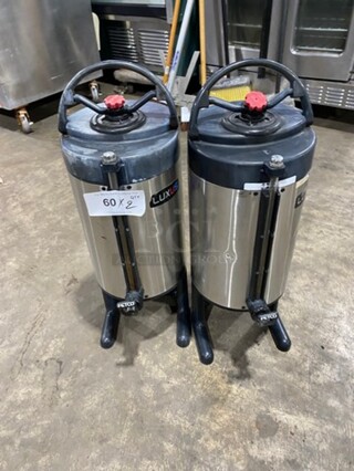 Fetco Commercial Countertop Beverage Dispenser! All Stainless Steel! Luxus Edition! 2x Your Bid!
