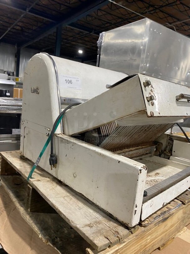 U.S Slicing Machine Commercial Countertop Bread Loaf Slicer! Model: MB SN: 508MB2517 115V 1PH  - Image 2 of 8