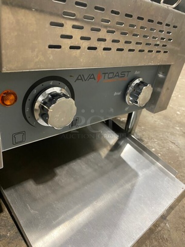 Ava Toast Commercial Countertop Conveyor Toaster! All Stainless Steel! On Legs! Model: TT300A SN: 0621T140768 120V! Working! - Image 7 of 8