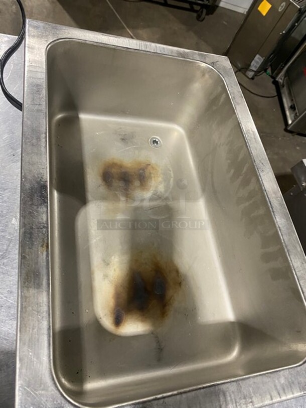 LATE MODEL! 2017 Omcan Commercial Countertop Single Bay Bain Marie/ Steam Table! All Stainless Steel! Model: ZCK165AT4 SN: 5256060303 110V 60HZ 1 Phase - Image 5 of 8