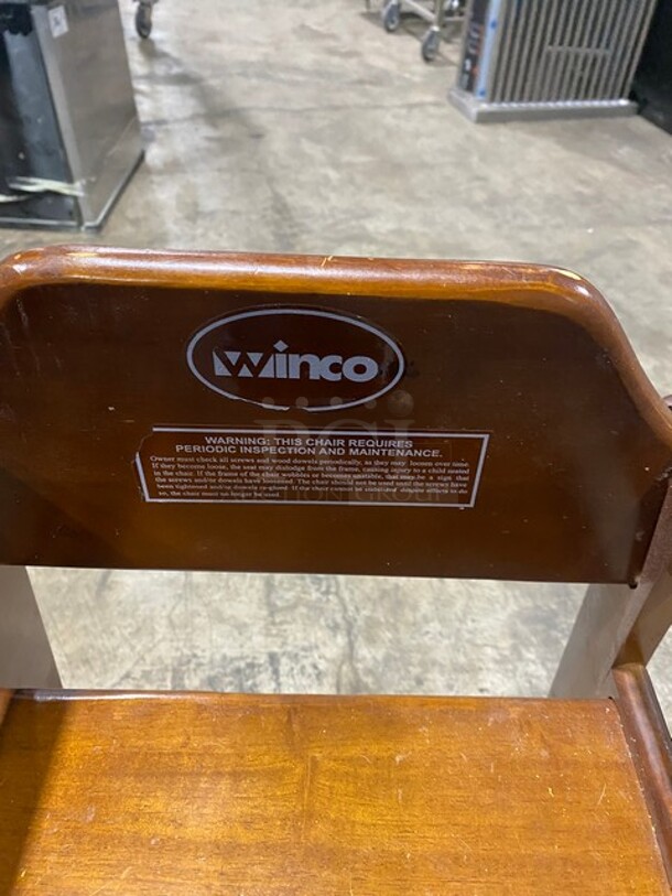 Winco Wooden Highchair! With Child Safety Straps! 2X Your Bid! - Image 6 of 6