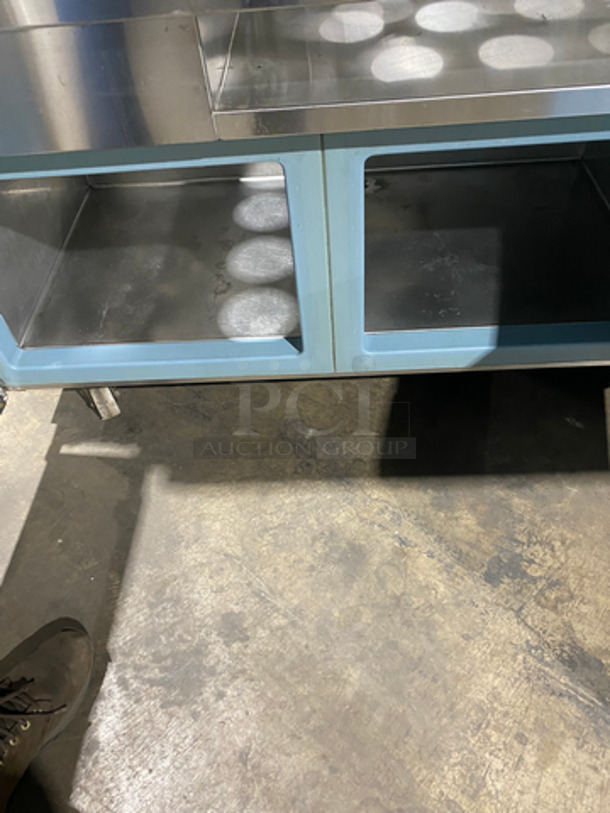 Delfield Commercial Cold Pan Top! With 2 Door Storage Space Underneath! All Stainless Steel! On Casters! - Image 5 of 6