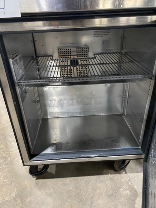 True Commercial Single Door Lowboy/Worktop Freezer! All Stainless Steel! On Casters! Model: TUC27FHC SN: 10085665! 115V 60HZ 1 Phase! - Image 5 of 7