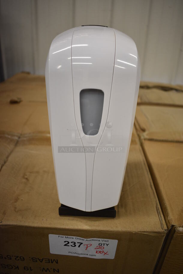 PALLET LOT of 20 BRAND NEW Boxes of 20 Viavision Automatic Hand Sanitizer Dispensers. Total of 400. 5x5x10.5. 20 Times Your Bid! - Image 1 of 7