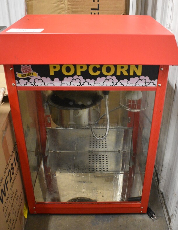 Carnival King 382PM30R Metal Commercial Countertop Popcorn Maker and Merchandiser. 110 Volts, 1 Phase. 22x16.5x30. Tested and Working! - Image 1 of 6