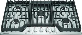 BRAND NEW SCRATCH AND DENT! Frigidaire Electrolux FCCG3627AS Stainless Steel Drop In 36" Gas Powered 5 Burner Cooktop Range. Stock Picture Used For Gallery Picture.