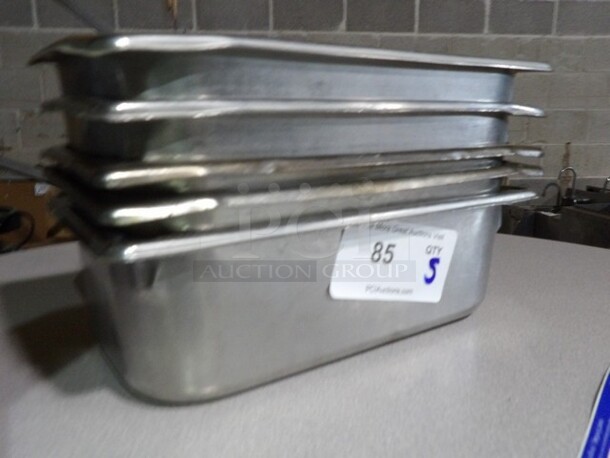 12” Stainless Drop Pans. Your Bid X 5. 