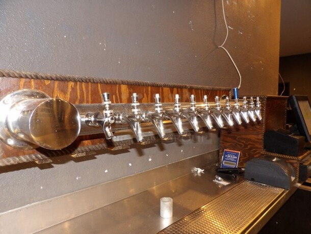 12-Tap Wall Mount Draft Tower W/Drain Board TESTED AND WORKING
**LABOR FOR REMOVAL ADDITIONAL FEE, CONTACT MISSOURI DIVISION FOR LABOR QUOTE OR ADDITIONAL QUESTIONS. - Image 2 of 3