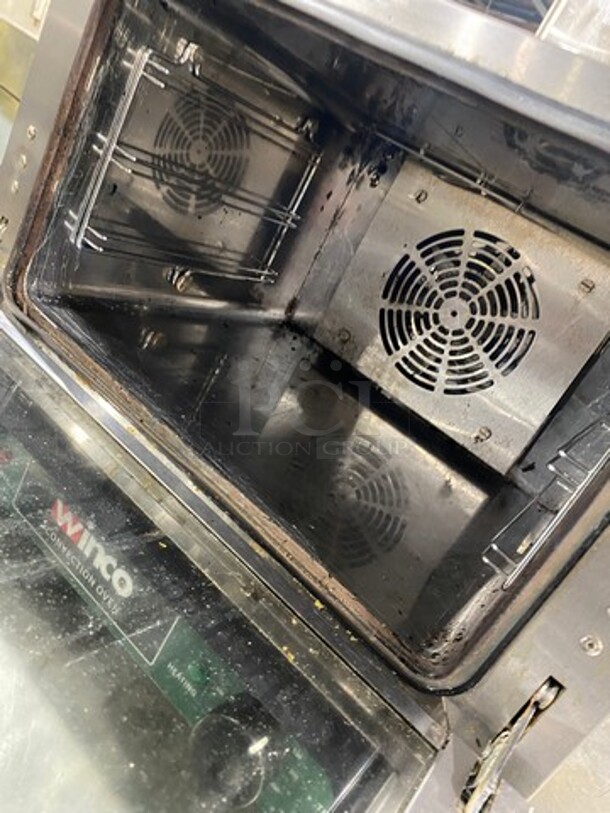 Winco Commercial Countertop Electric Powered Convection Oven! With View Through Door! Stainless Steel Body! Model: ECO250 SN: ECO25090000825 120V - Image 6 of 8