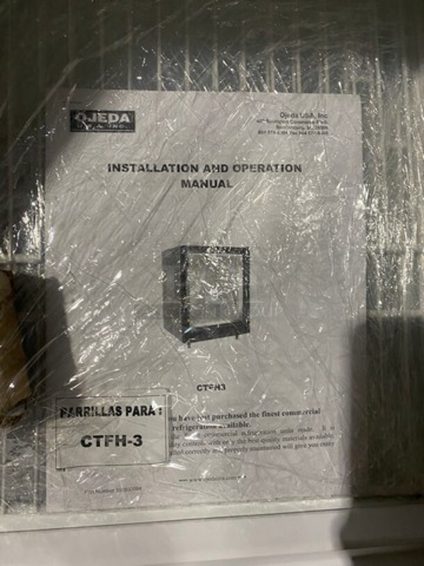 NICE! SCRATCH-N-DENT! Ojeda Commercial Countertop Display Case Cooler Merchandiser! Model: CTFH3 SN: 082806138929Y 120V 60HZ 1 Phase - Image 7 of 11