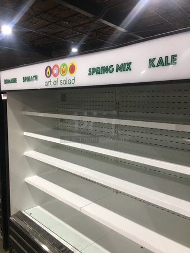COOL! LATE MODEL! 2018 Turbo Air Commercial Refrigerated Grab-N-Go Open Case Merchandiser! WORKING WHEN REMOVED! Model: TOM72EBN SN: H2T2E72D5002 220V 60HZ 1 Phase - Image 9 of 10