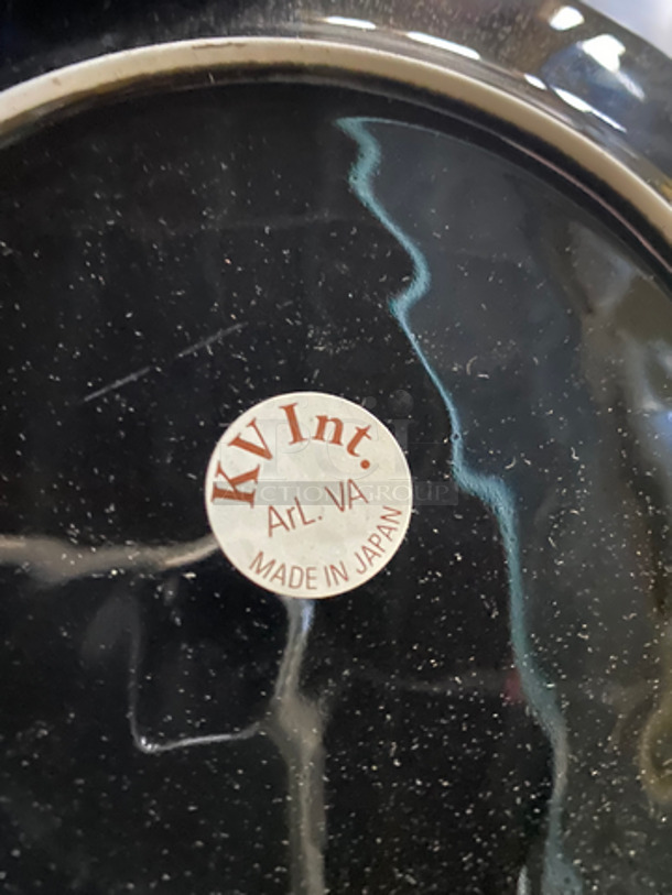 NEW! IN THE BOX! KV 7 1/2" Black Ceramic Plates! - Image 9 of 9