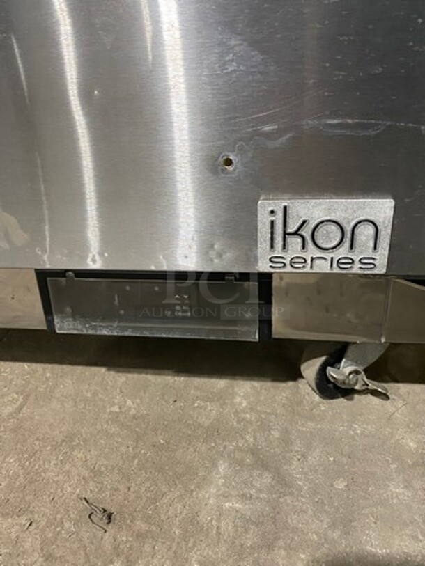 Kool It Commercial Refrigerated Sandwich Prep Table! With Commercial Cutting Board! With 2 Door Underneath Storage Space! All Stainless Steel! On Small Casters! Model: KSP48M SN: KSP48M7058040 115V 60HZ 1 Phase - Image 11 of 11