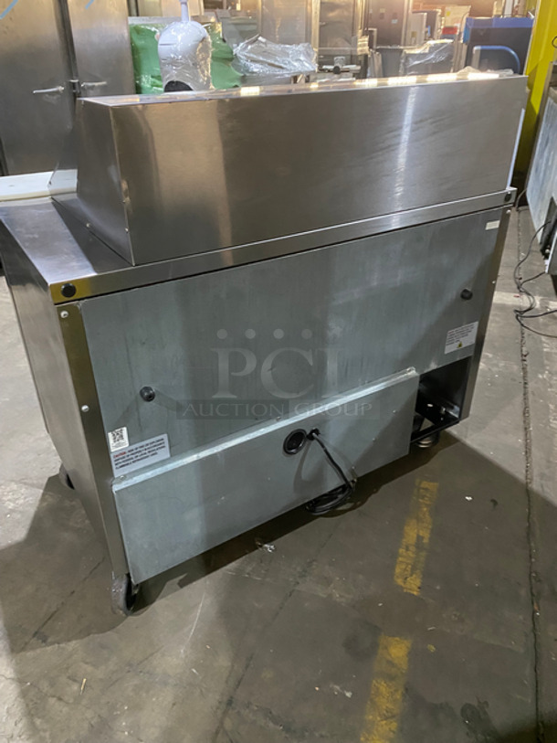 True Commercial Refrigerated Sandwich Prep Table! With Commercial Cutting Board! With 2 Door Storage Space Underneath! All Stainless Steel! On Casters! Model: TSSU4818MBHC SN: 9192478 115V 60HZ 1 Phase - Image 4 of 10