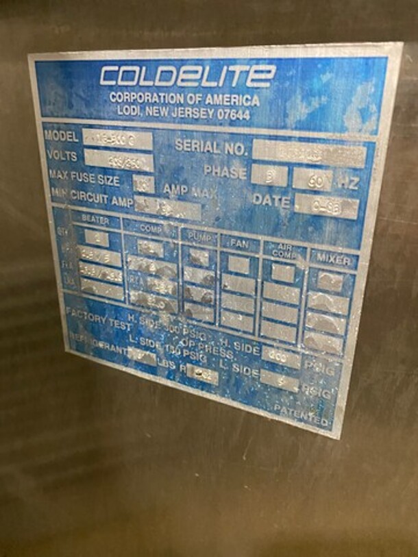 Coldelite Commercial Gelato/ Ice Cream Batch Freezer Machine! All Stainless Steel! Model: LAB500G - Image 5 of 11
