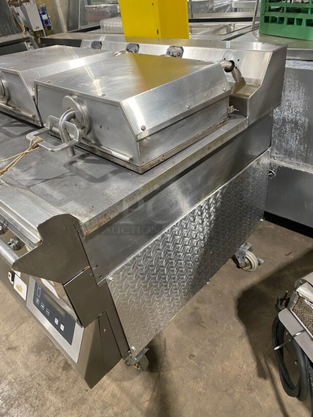 Garland Commercial Electric Powered Dual Sided Press Griddle! All Stainless Steel! On Casters! - Image 3 of 9
