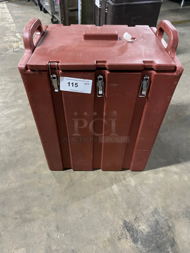 Cambro Insulated Beverage Dispenser/ Holder! With Side Handles! With Lid! - Image 1 of 6