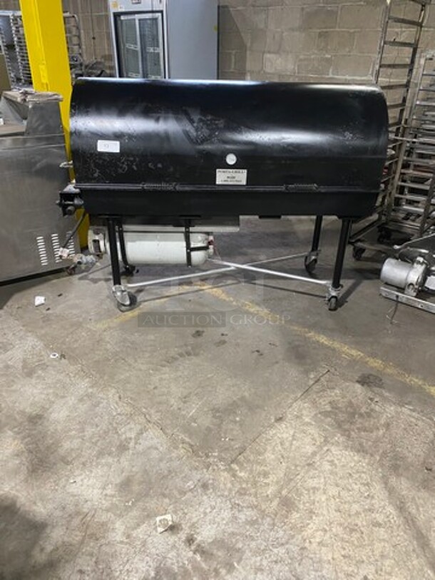 WOW! Belson Porta Grill LP Powered BBQ Grill! On Casters! Model: PG2460II SN: 4459