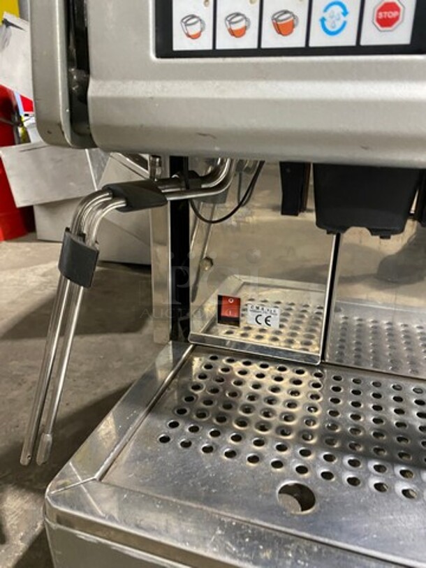 Commercial Countertop Espresso Machine! With Coffee Bean Grinder! All Stainless Steel! Model: AK2AA SN:360152 220/230V - Image 8 of 11