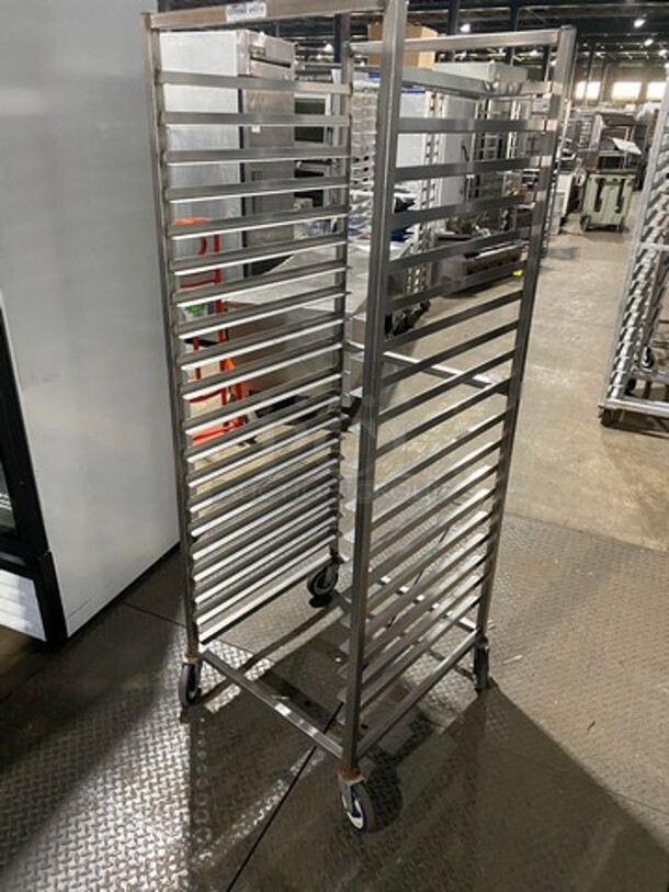 Channel Metal Commercial Pan Transport Rack! On Casters! - Image 3 of 6