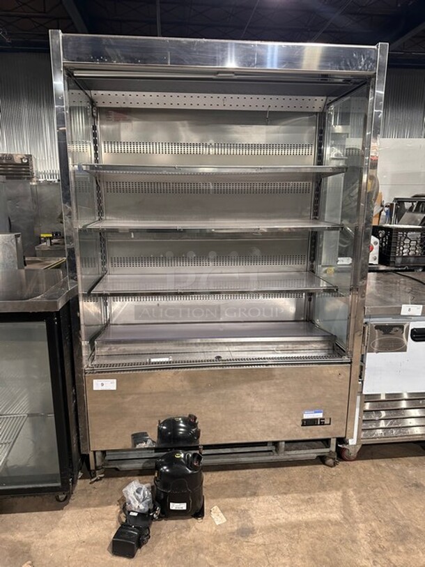 Karlos 200 UL Stainless Steel Commercial Grab N Go Open Case Merchandiser Display Unit! 230V 1PH! With Remote Compressor!  - Image 2 of 11