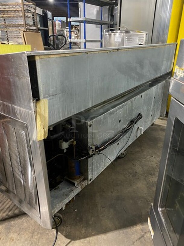 Commercial Refrigerated Pizza Prep Table! With 4 Drawers Storage Space! All Stainless Steel! On Casters! - Image 3 of 11