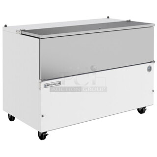 BRAND NEW SCRATCH & DENT! Beverage-Air SM58HC-W 58" White 1-Sided Cold Wall Milk Cooler - does not cool down to temp